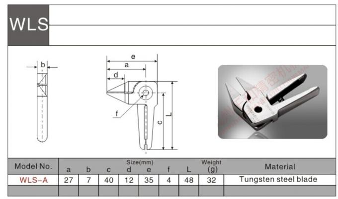 La pinza dell'aria dell'acciaio di tungsteno con la lama 120 della sostituzione ha tagliato/min